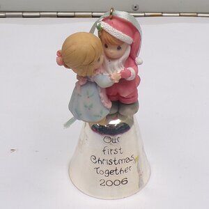 Our First Christmas Together 2006 My Precious Moments Bell Ornament
